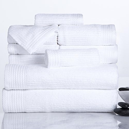 Lavish Home 100 Cotton 10-Piece Towel Set - White 1