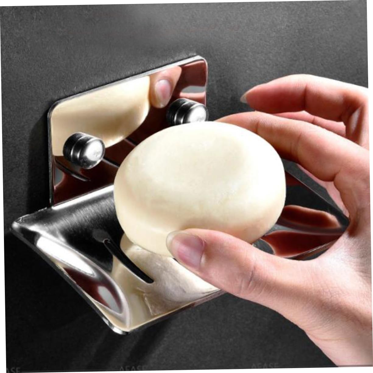 HOLIDYOYO Modern Design Stainless Steel Soap Dish Holder