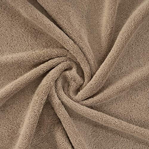Custom Embroidered 3-Piece Brown Towel Set