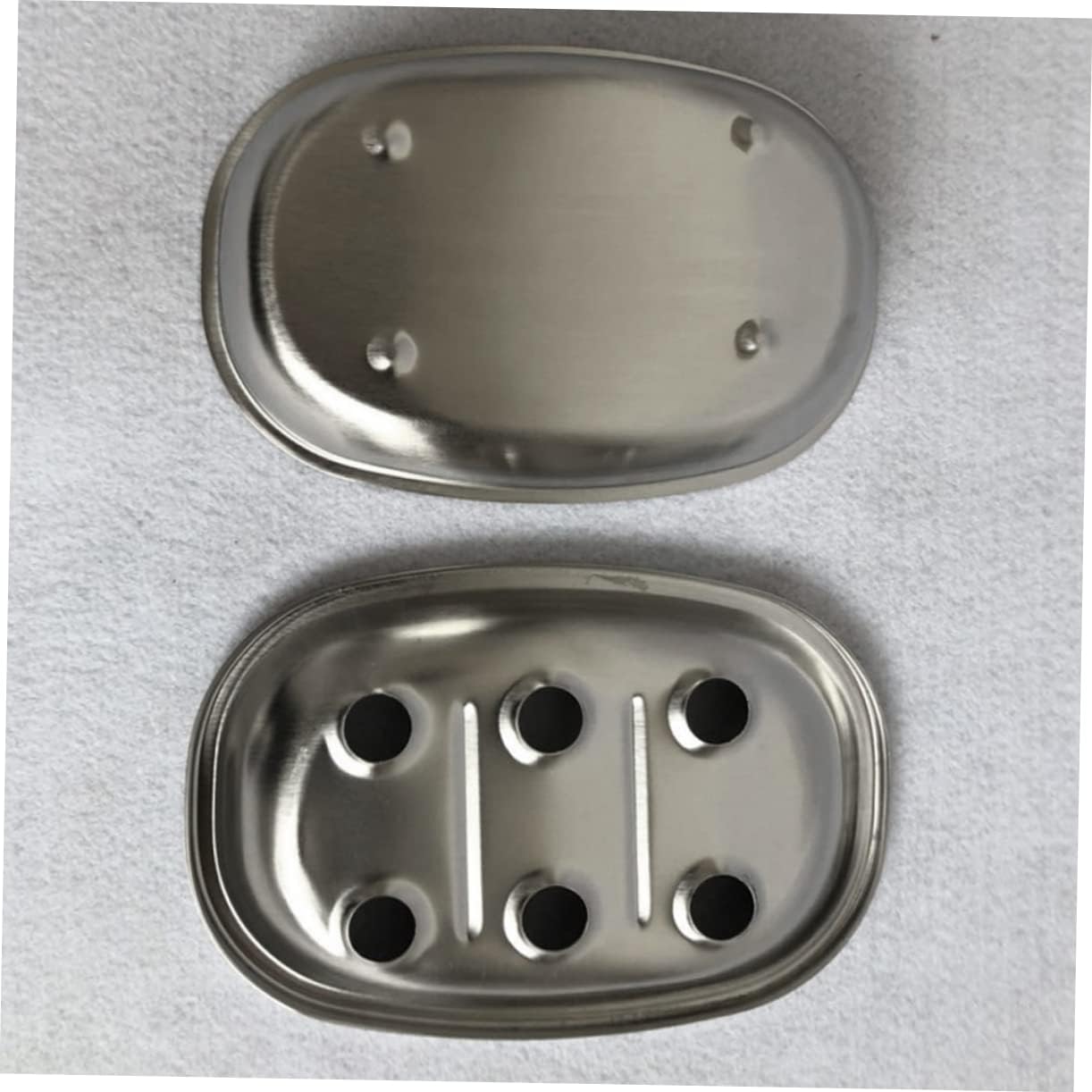Anneome Stainless Steel Double Layer Soap Dish Holder Drainer