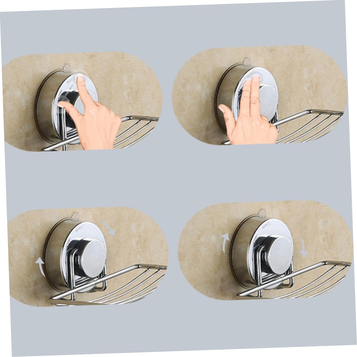LIFKOME Punch-Drain Soap Rack Sturdy Multi-Use Storage