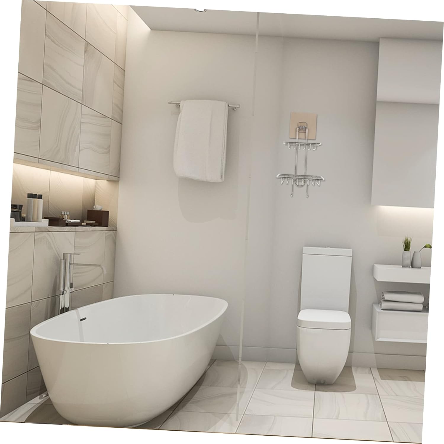 Modern Wall Mount Soap Holder Stainless Steel Double-Deck