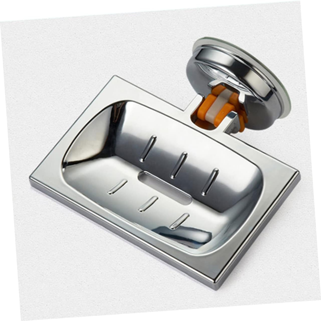 BAZEITFLOW Wall Mounted Soap Holder with Brushed Texture 1