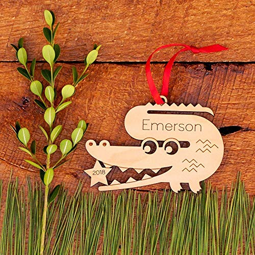 Personalized Babys First Christmas 2024 Wood Ornament