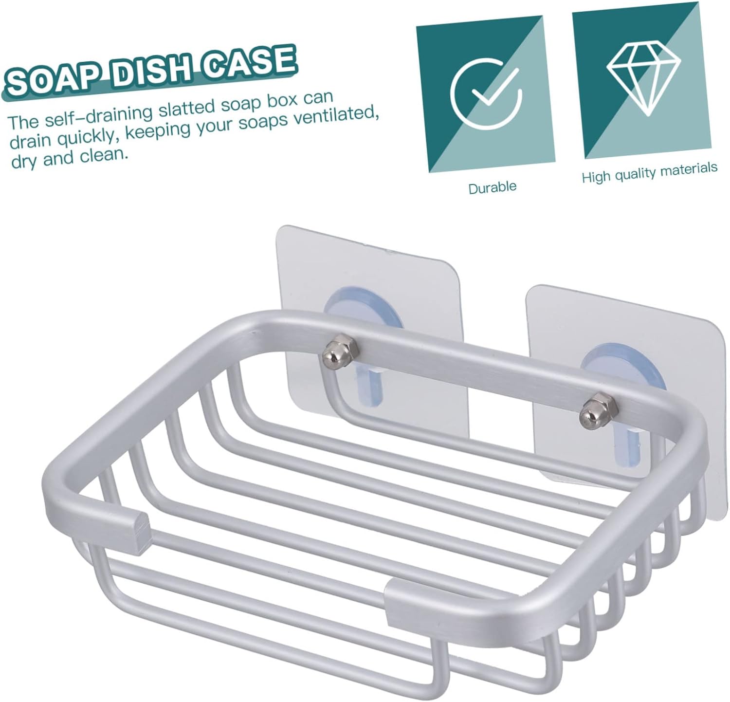 PAMINGONO Wall Mounted Soap Dish with Drainage 1