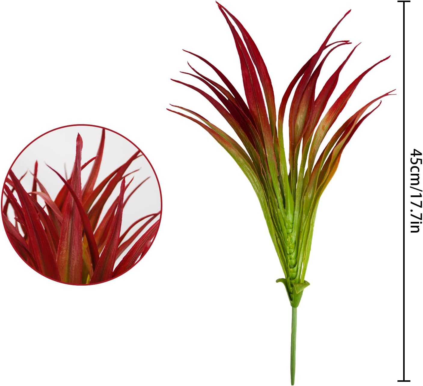 24Pcs Artificial Grass Plants for Home Garden Decor 1