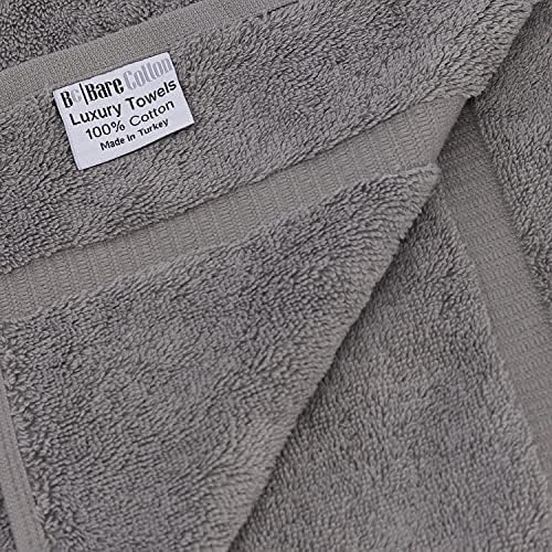 BC BARE COTTON Luxury Hotel Spa Towel Set - 4 pcs Gray 700 GSM