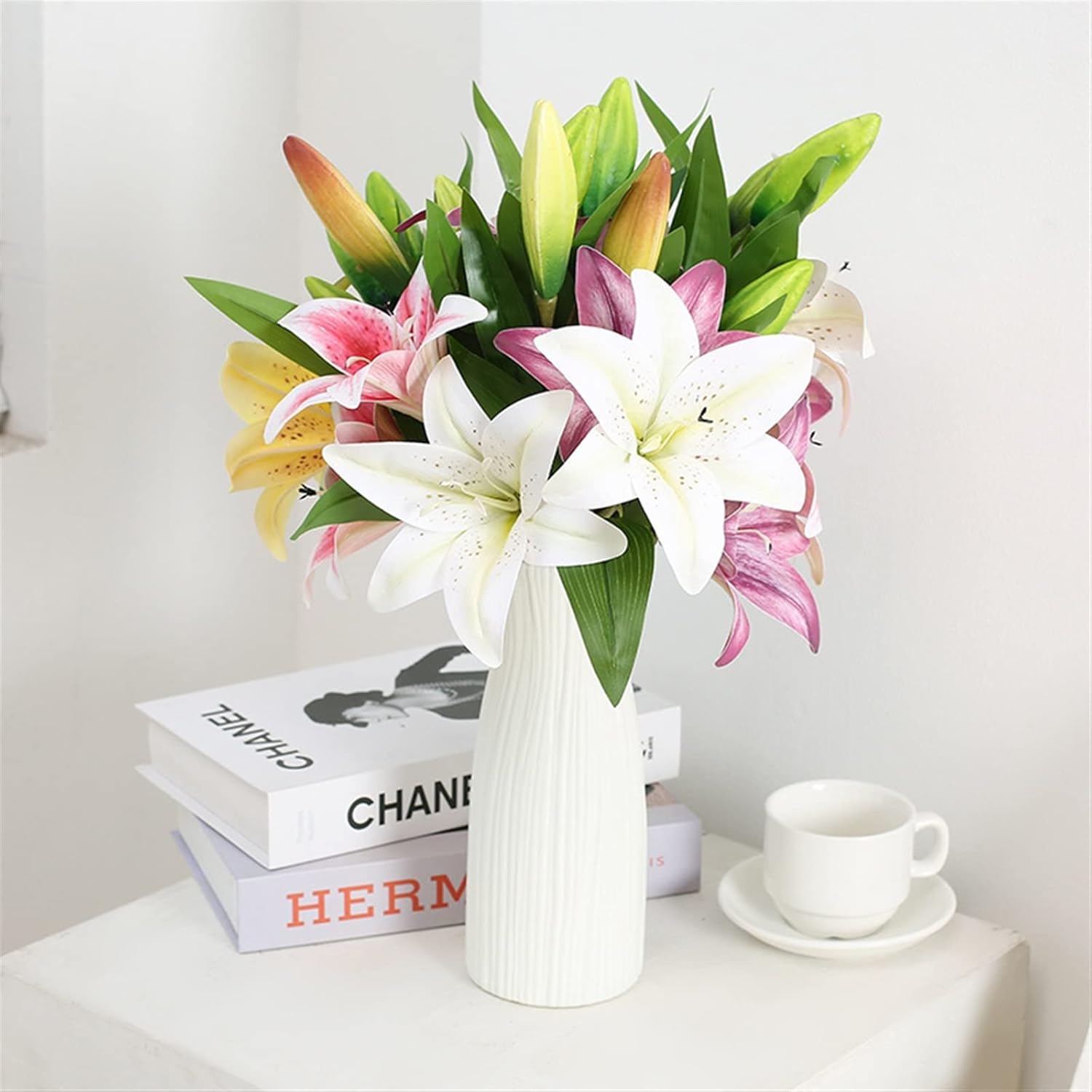 GaRcan Artificial Lily Silk Flower Bouquet Decoration