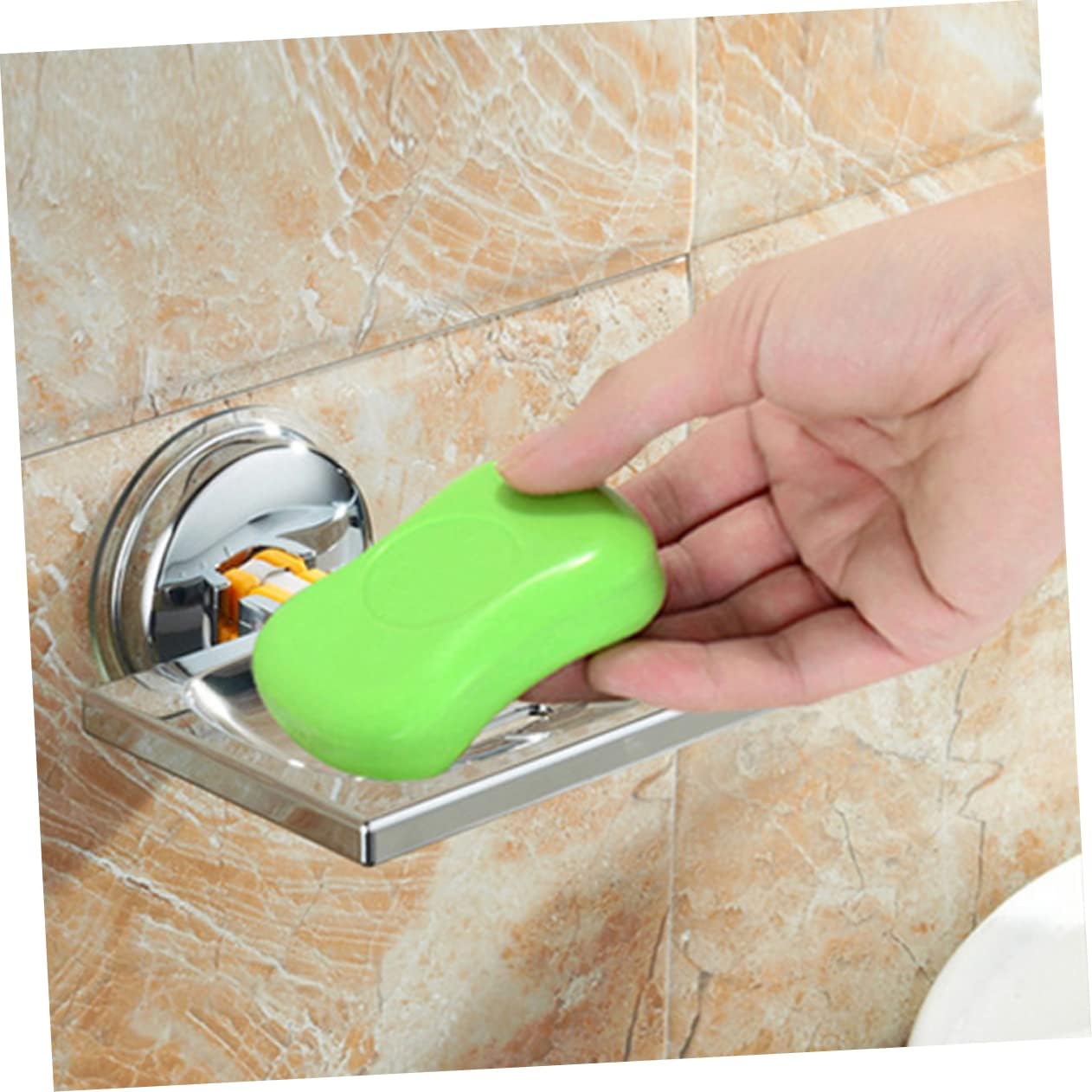 BAZEITFLOW Wall Mounted Soap Holder with Brushed Texture 1
