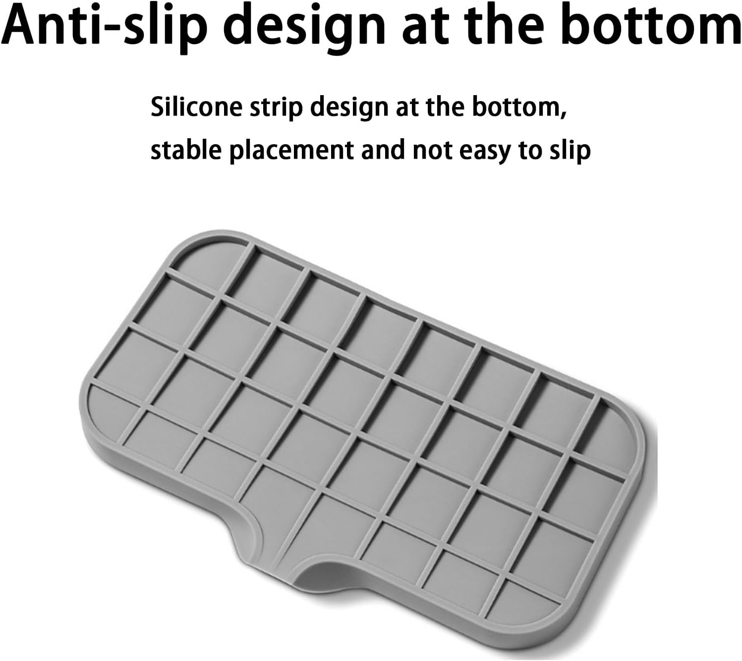 Silicone Soap Drainer with Drain for Bar Soap Kitchen Sink Organizer