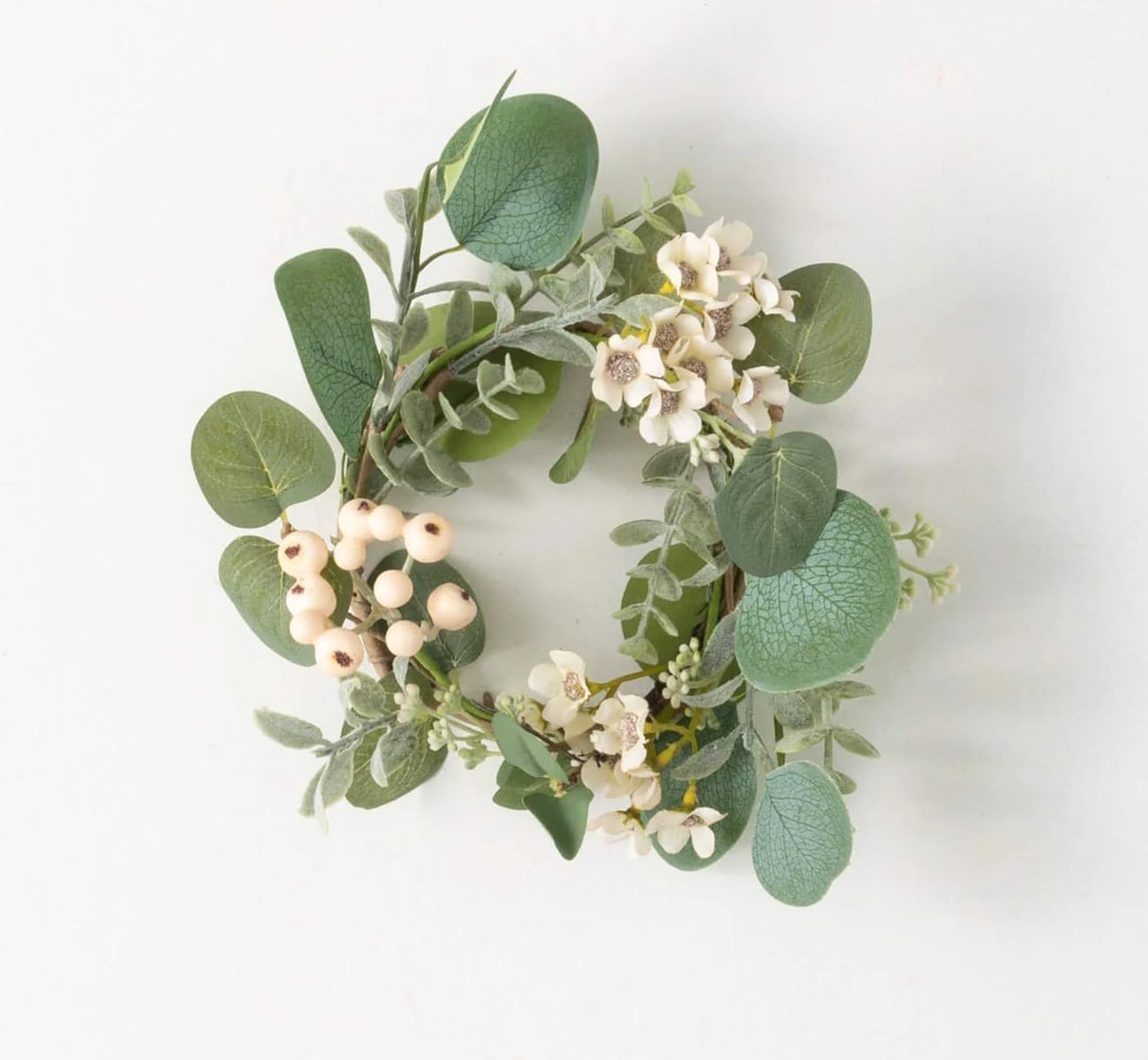 The Bridge Collection Waxflower Eucalyptus Wreath