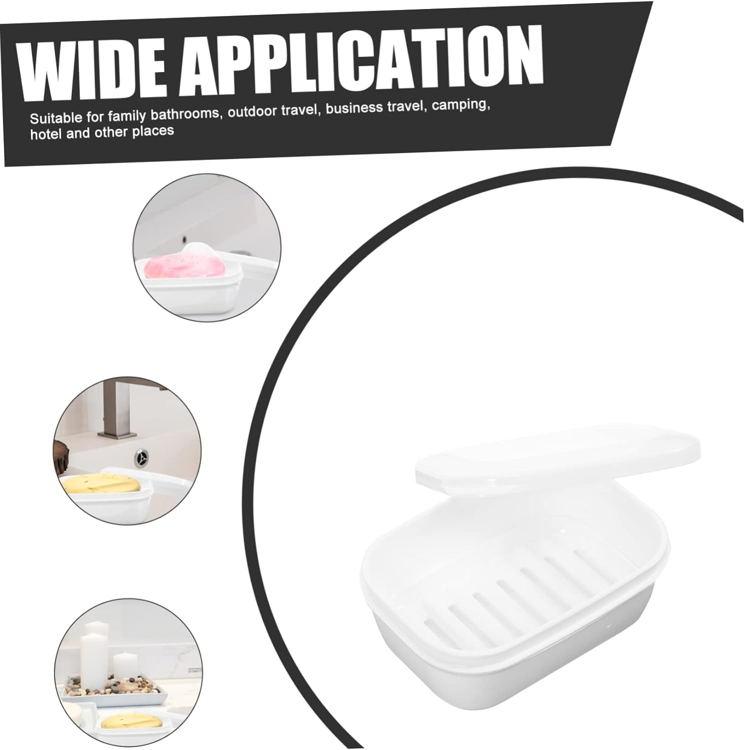 Alipis Compact Travel Soap Storage Box