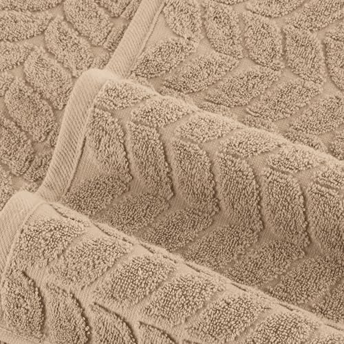 Elegant Comfort 6-Piece Turkish Cotton Towel Set - Taupe