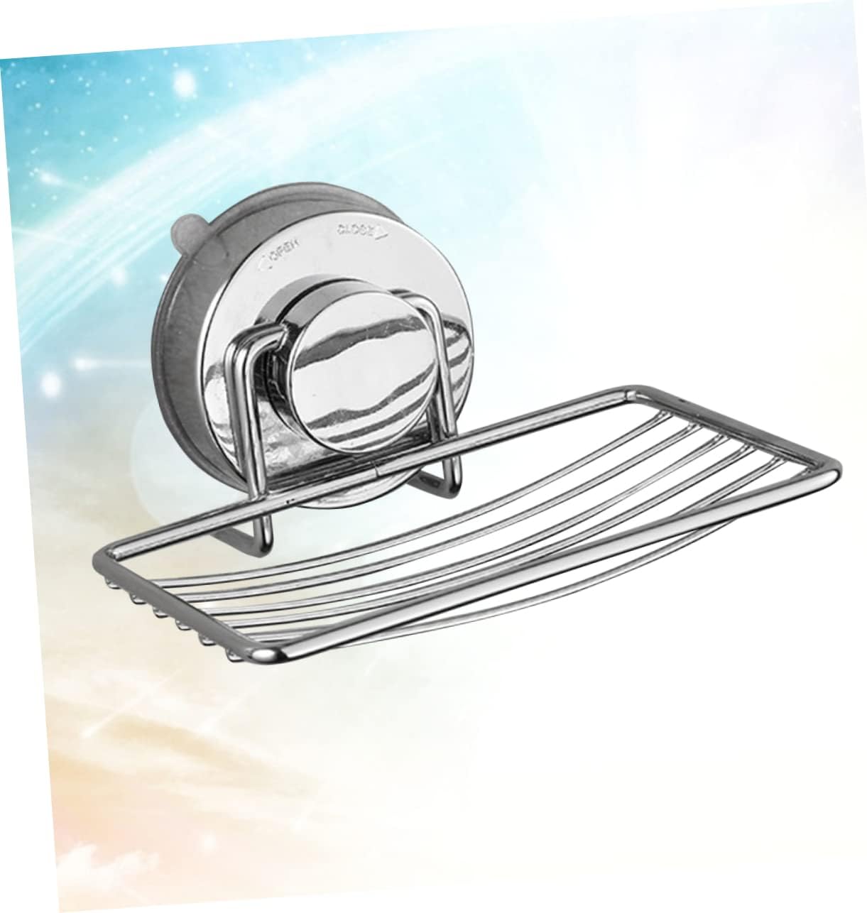 Anneome Suction Cup Soap Dish Holder Stainless Steel Easy Install No Drill