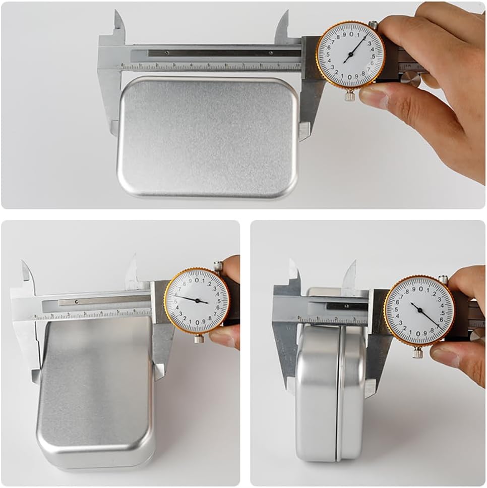 2 Pcs Metal Soap Travel Box with Lids and Drawstring Bags