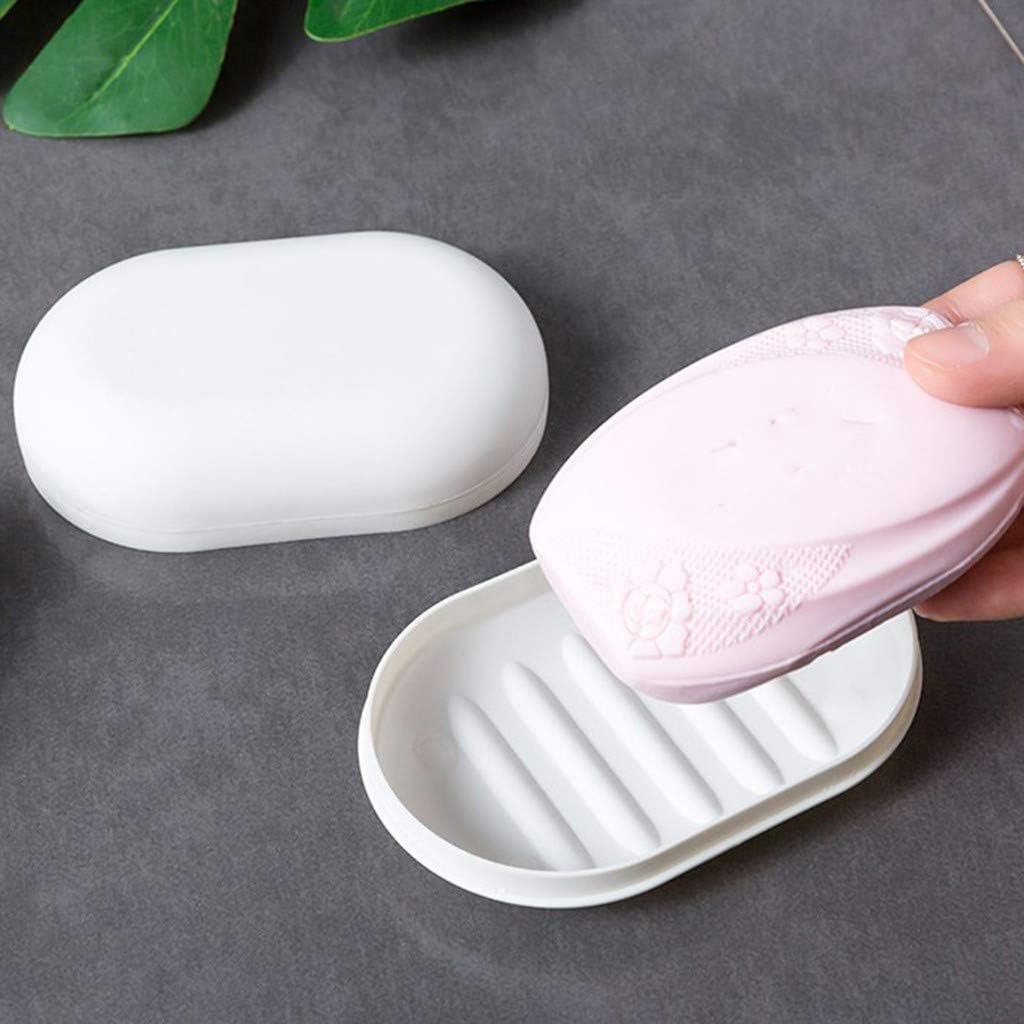 Portable Bar Soap Holder Travel Soap Container White