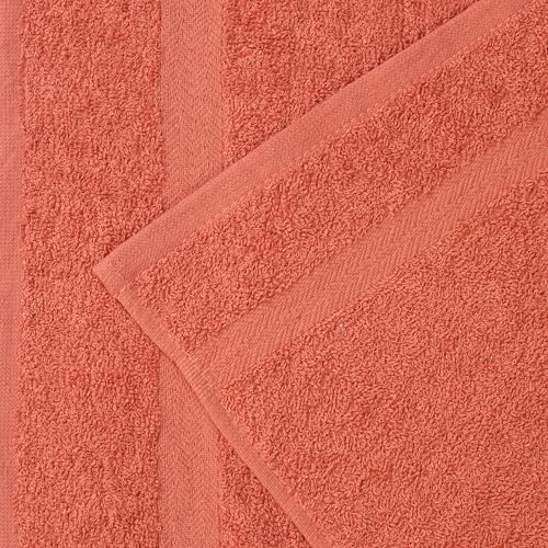 Superior 6-Piece Cotton Towel Set with Chevron Trim