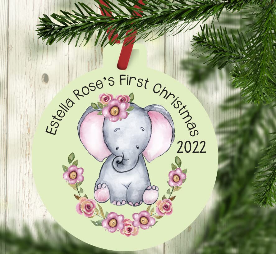 Babys First Christmas 2022 Personalized Ornament