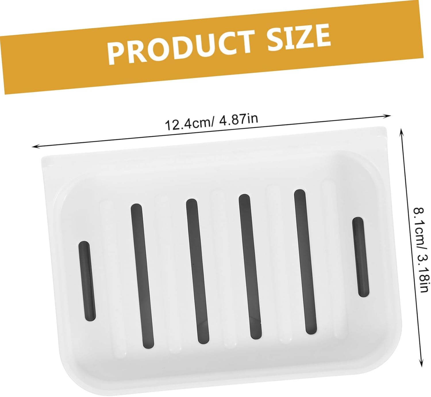 Zerodeko 1 Set Slotted Soap Holder No Drilling Bathroom Organizer 1