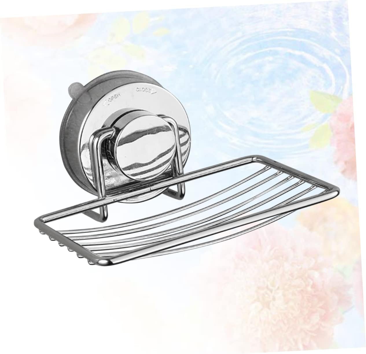 Anneome Suction Cup Soap Dish Holder Stainless Steel Easy Install No Drill