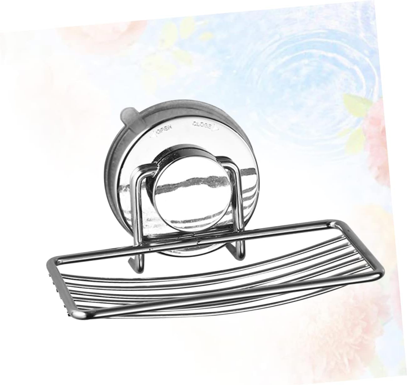 Holibanna Punch-Free Soap Dish Holder with Drain Rack and Suction Cup