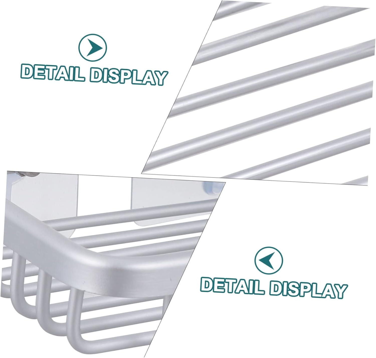 Yardenfun Self Draining Aluminum Soap Dish Holder for Bathroom