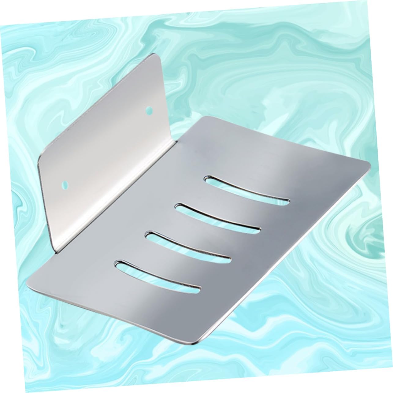 HOLIDYOYO Stainless Steel Soap Dish Holder for Bathroom Kitchen