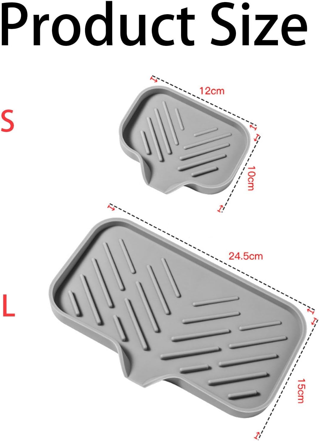 Silicone Soap Drainer with Drain for Bar Soap Kitchen Sink Organizer