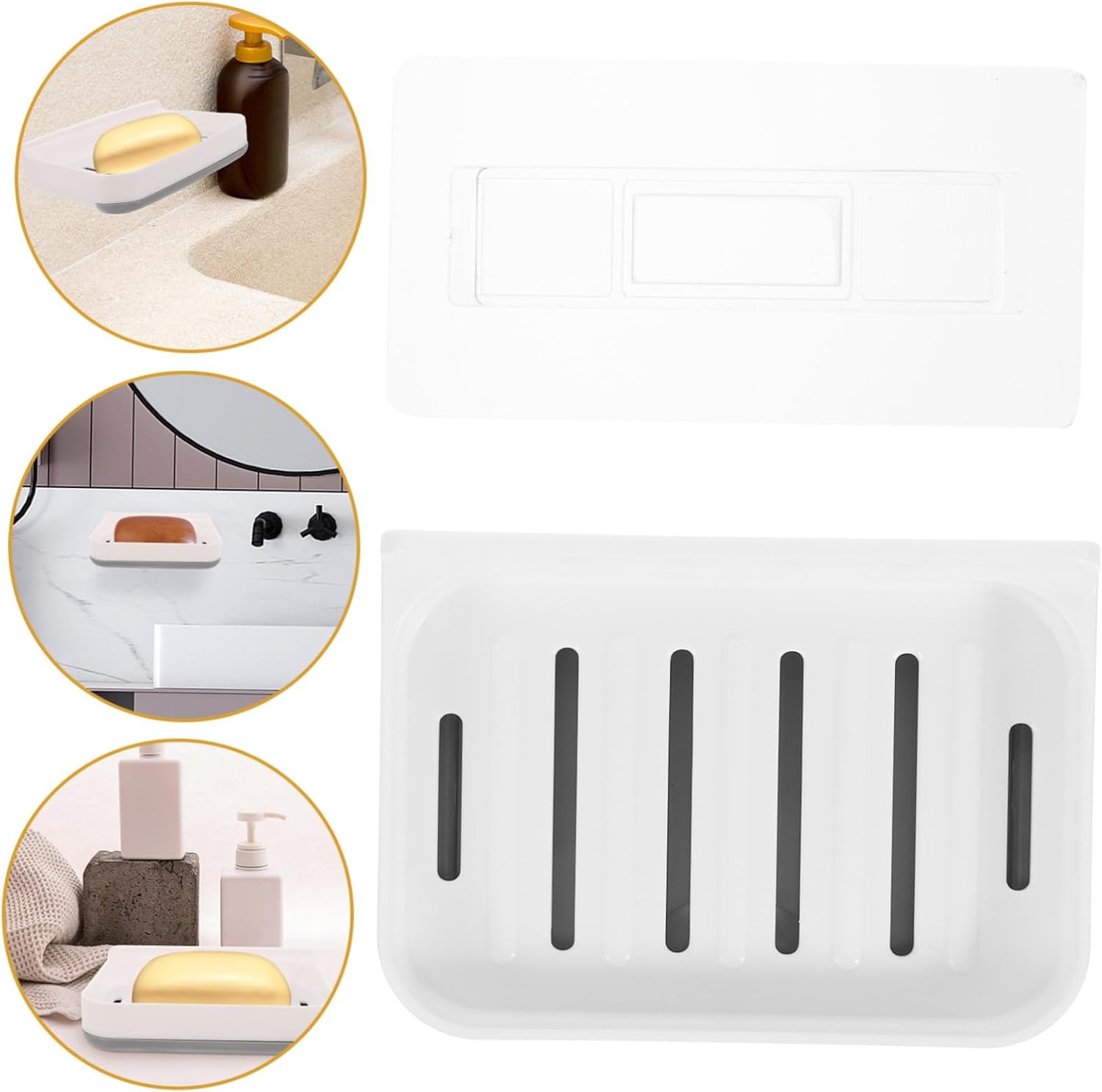 PRETYZOOM Diatomite Tray Soap Dish Holder