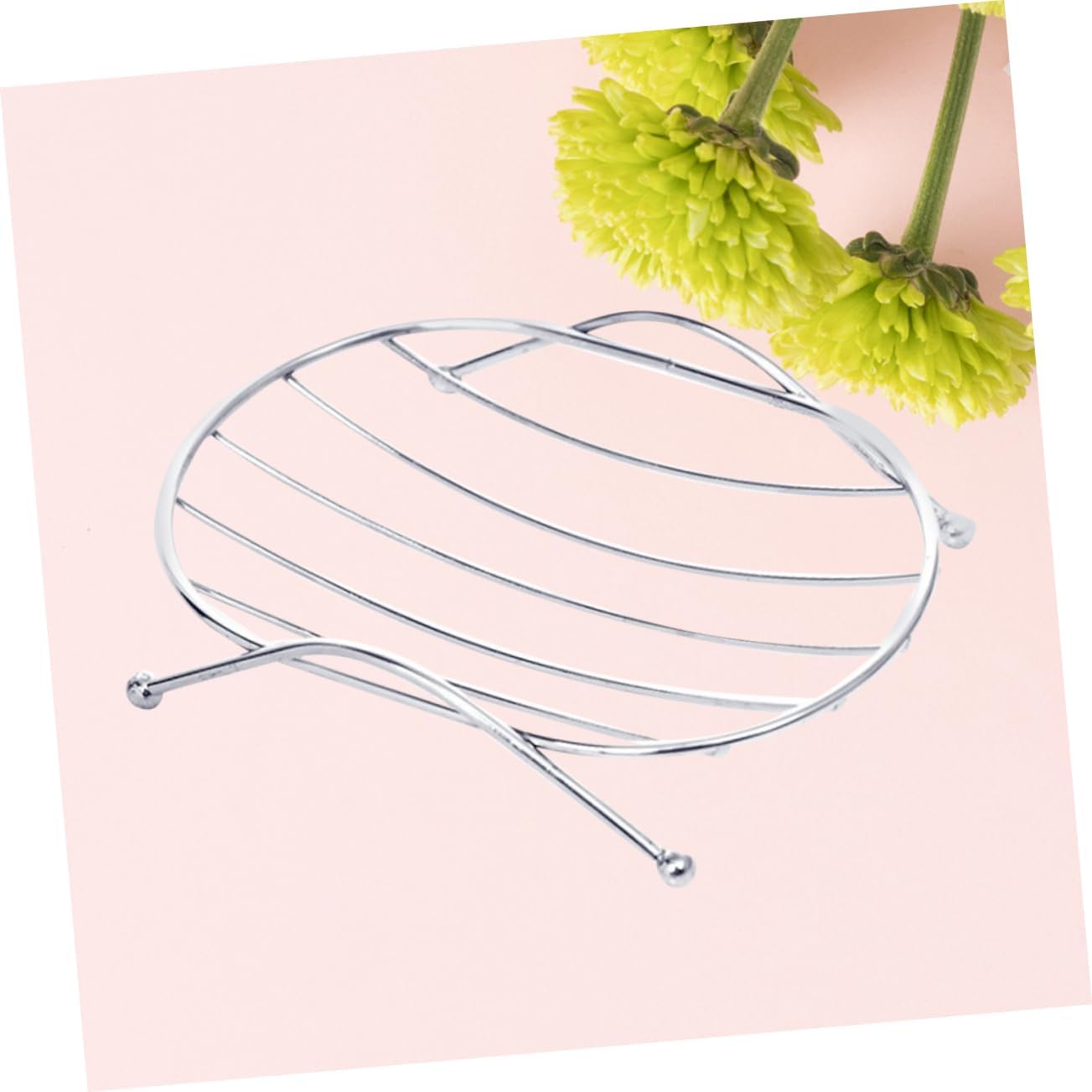 PRETYZOOM Wall-Mounted Soap Dish No Drill Oval Design
