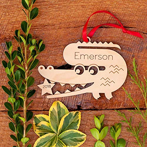 Personalized Babys First Christmas 2024 Wood Ornament