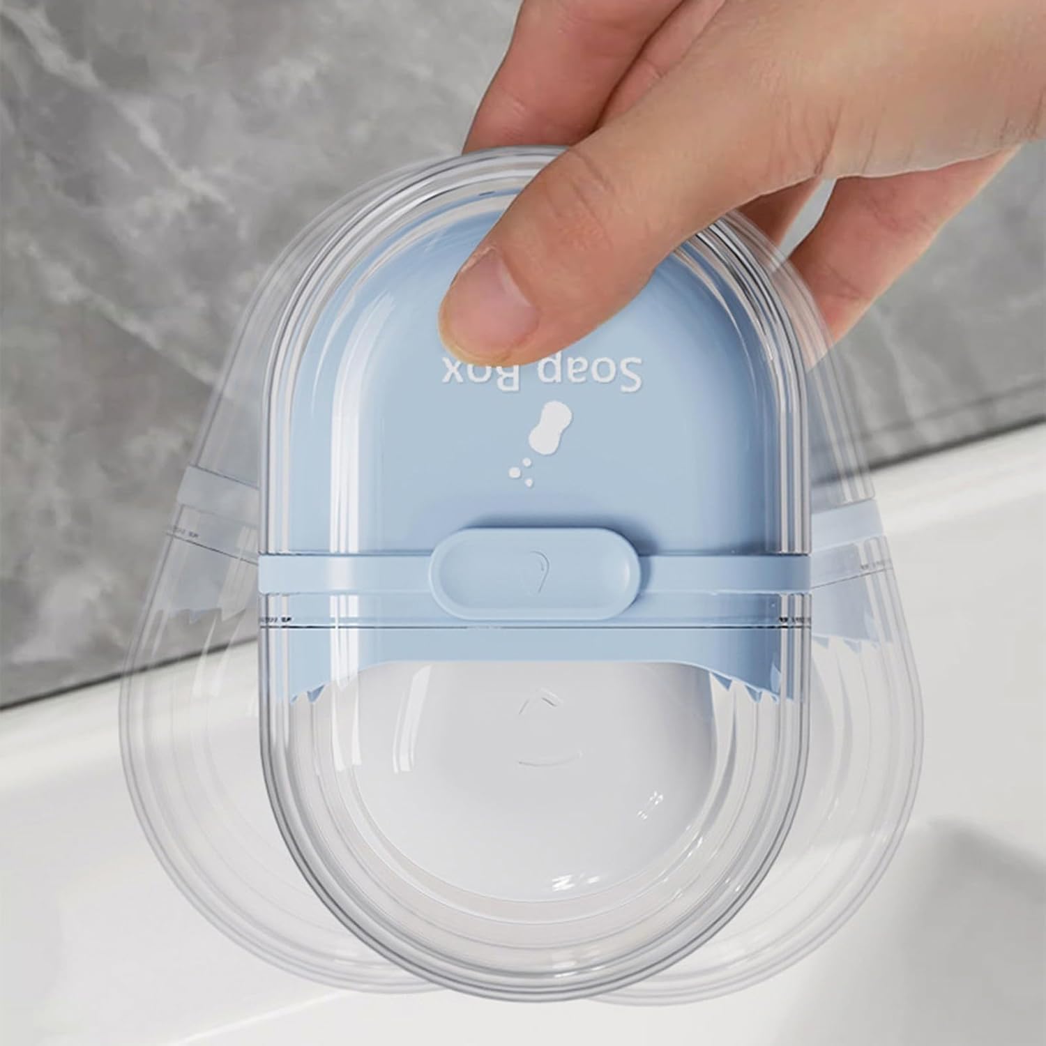 Bar Soap Travel Case with Lid and Draining Layer