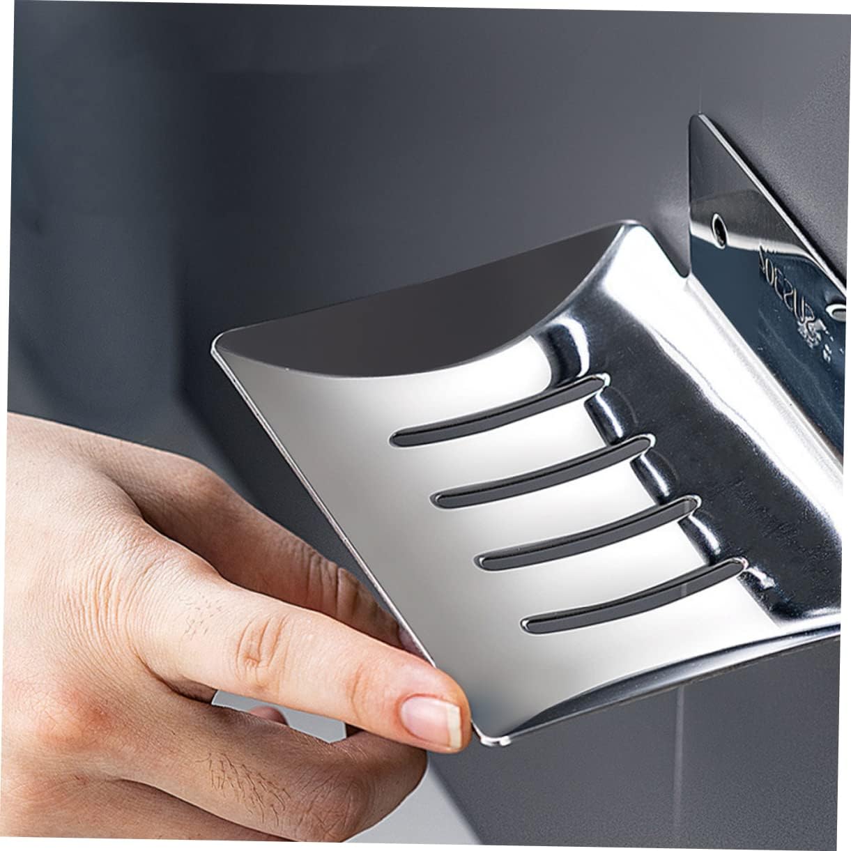 HOLIDYOYO Stainless Steel Soap Dish Holder for Bathroom Kitchen