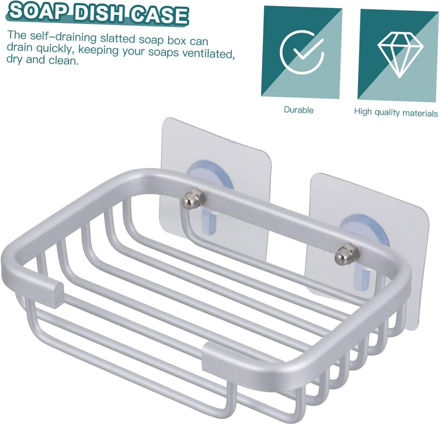 LIFKICH 1Set Wall-Mounted Soap Dish Holder