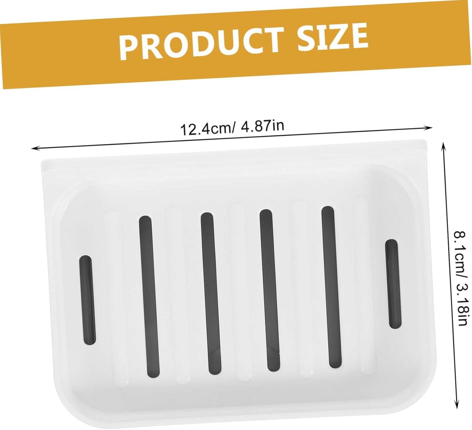 LIFKOME Diatomite Soap Dish Wall-Mounted Sturdy Holder
