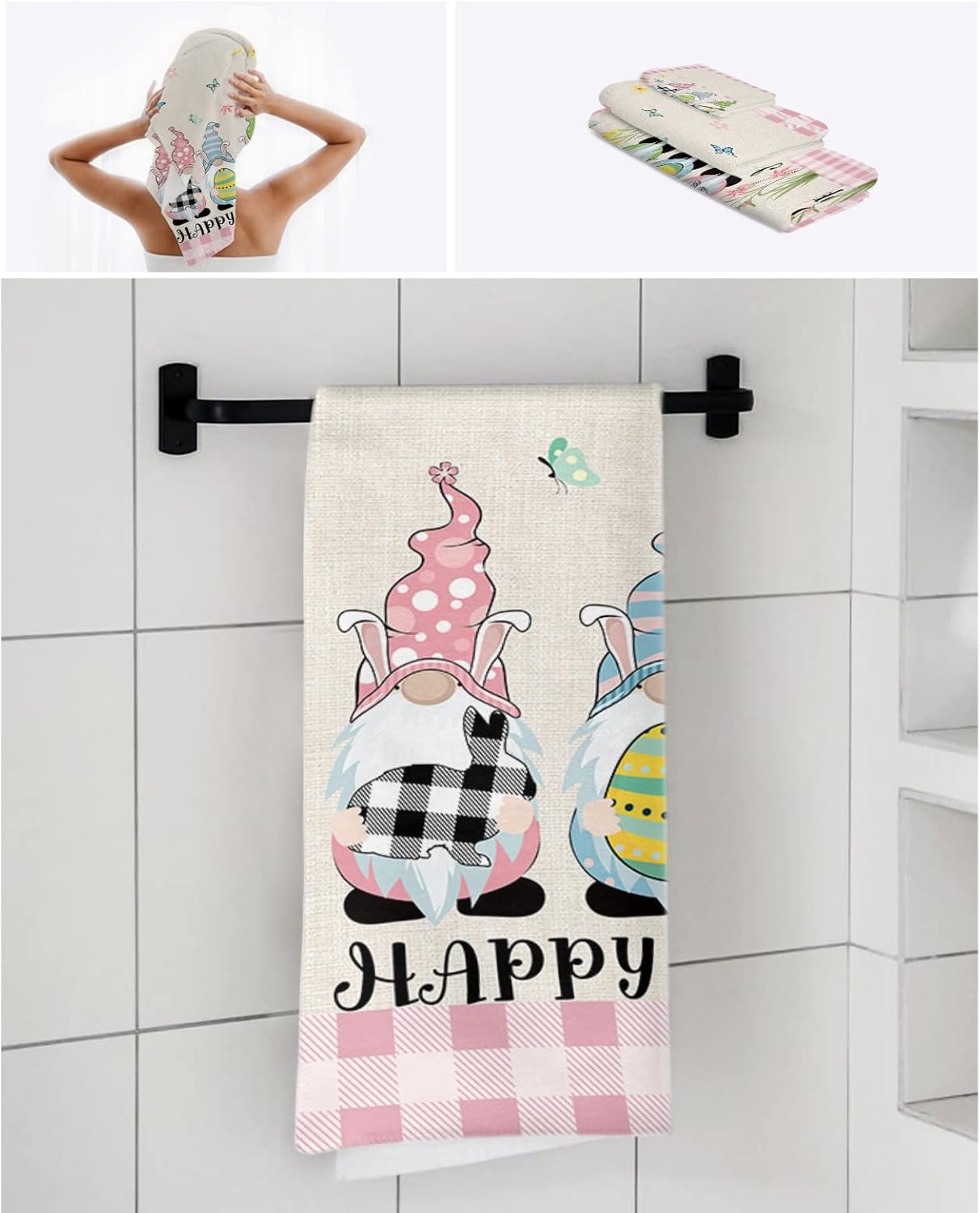 CosyBright 3 Piece Bath Towels Set