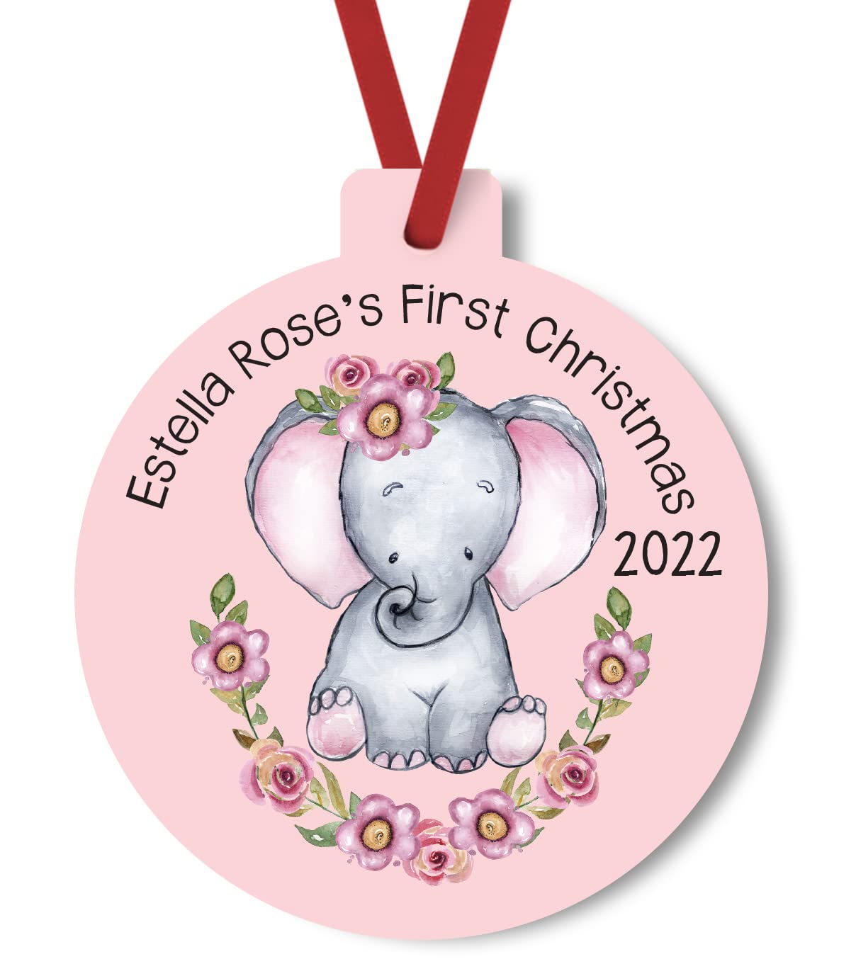 Babys First Christmas 2022 Personalized Ornament