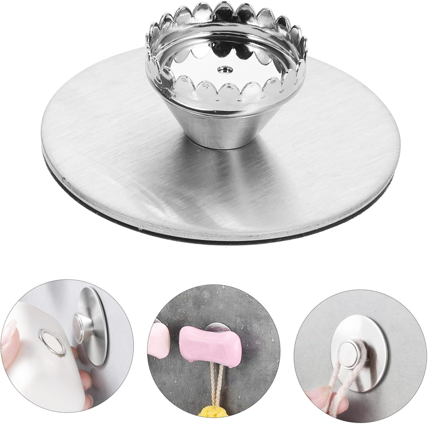 LIFKOME Magnetic Soap Dish for Bathroom Sink 1