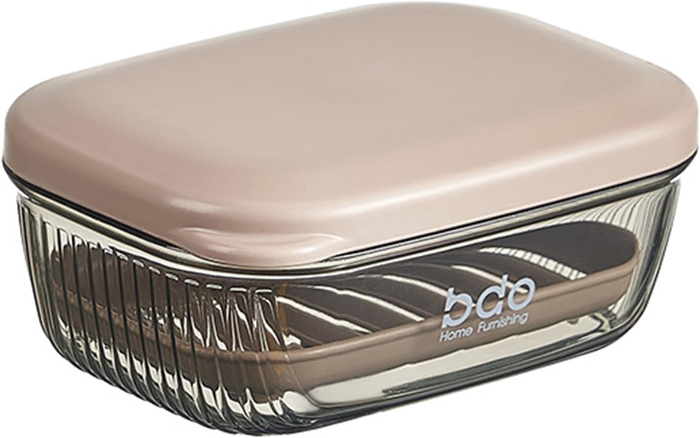 Lovskoo Leakproof Soap Case with Lid and Drainage Tray 1