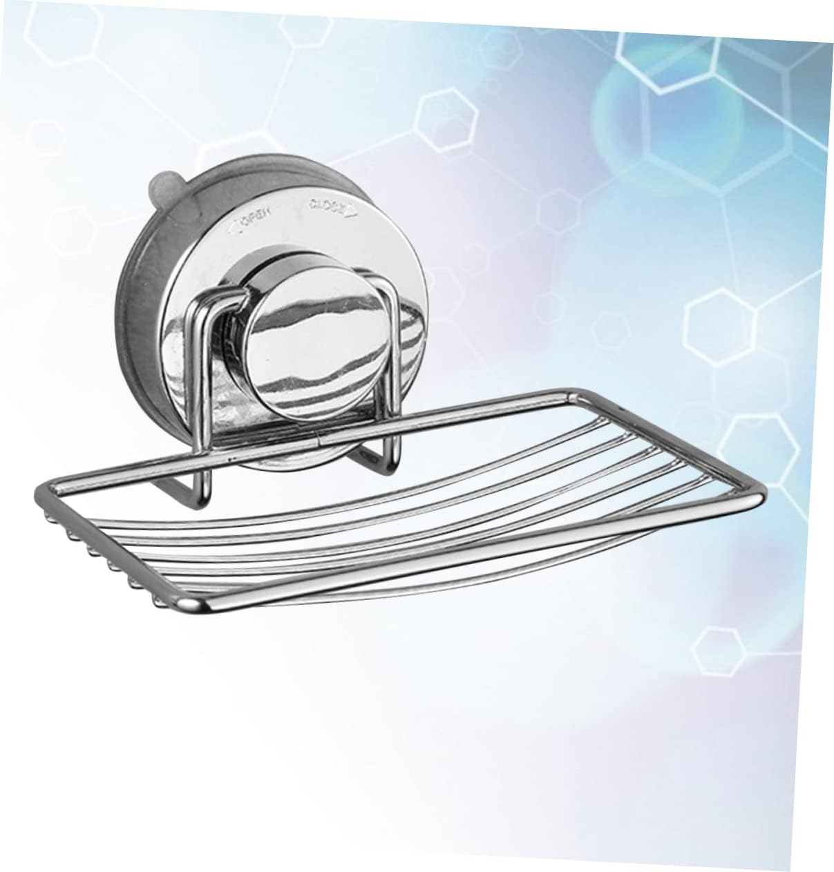 Modern Stainless Steel Soap Holder Suction Cup Wall Mount