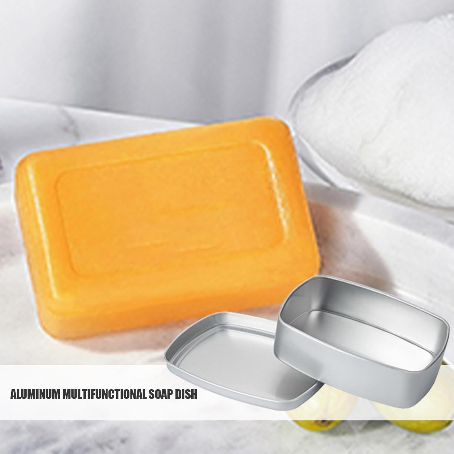 Annewi Soap Dish 150ml Bar Soap Container with Lid
