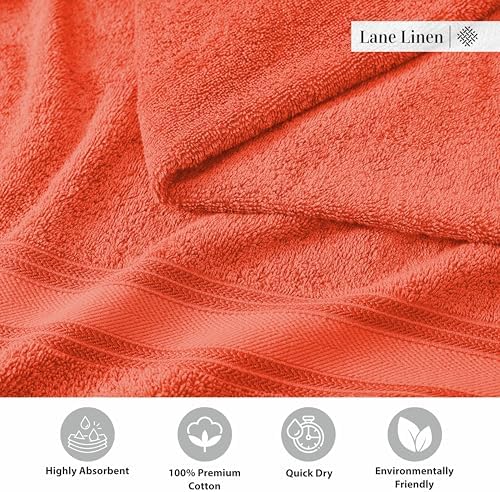 Lane Linen Luxury Hotel Bath Towel Set 4pcs 28x54