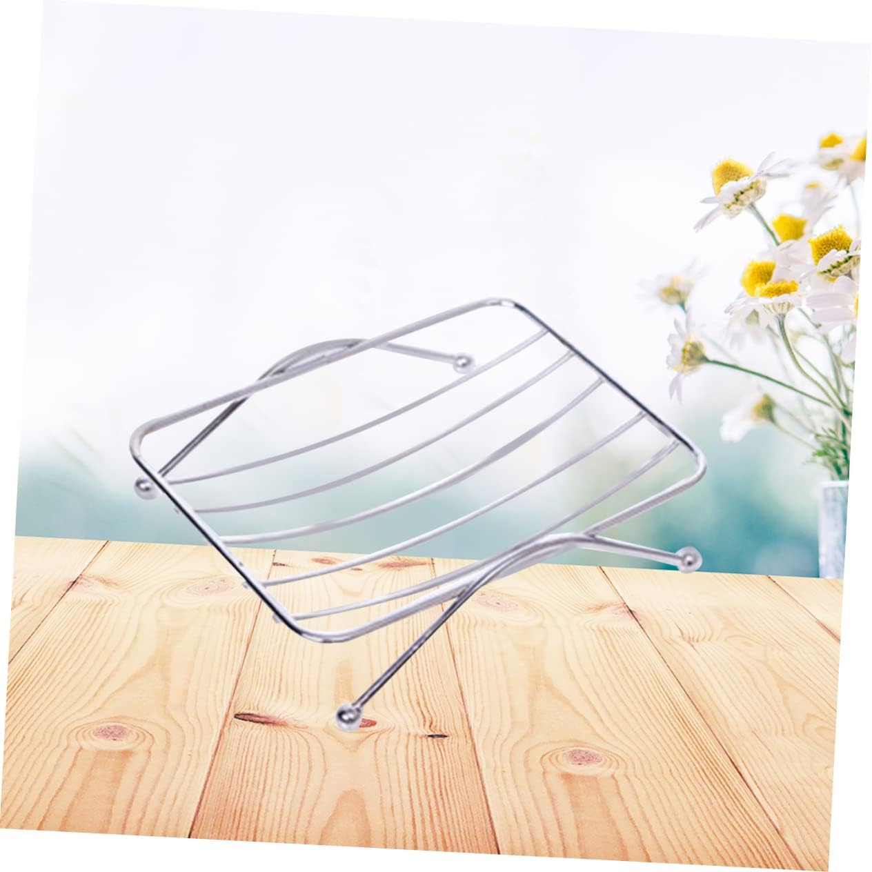 ABOOFAN Stainless Steel Square Soap Holder Wall Mount