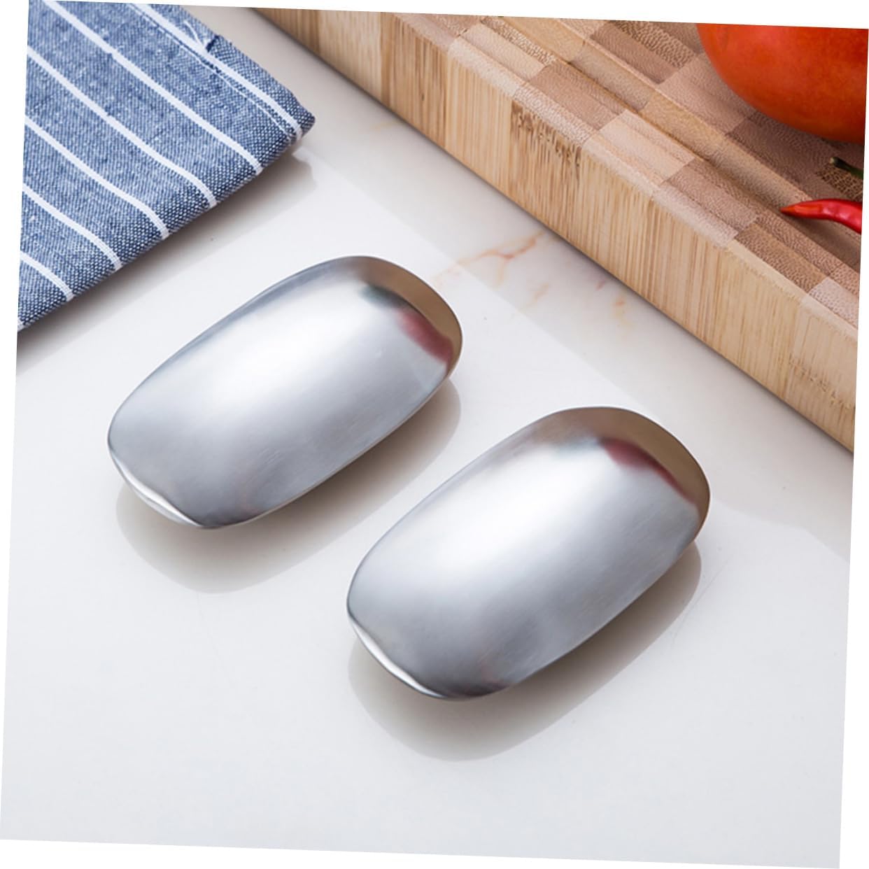 Stainless Steel Odor Absorber Soap Bar with Holder