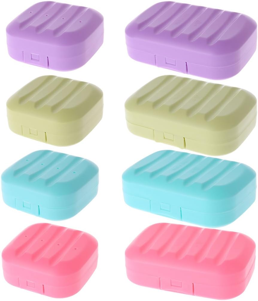 Ozeau Travel Soap Dish Box with Lock