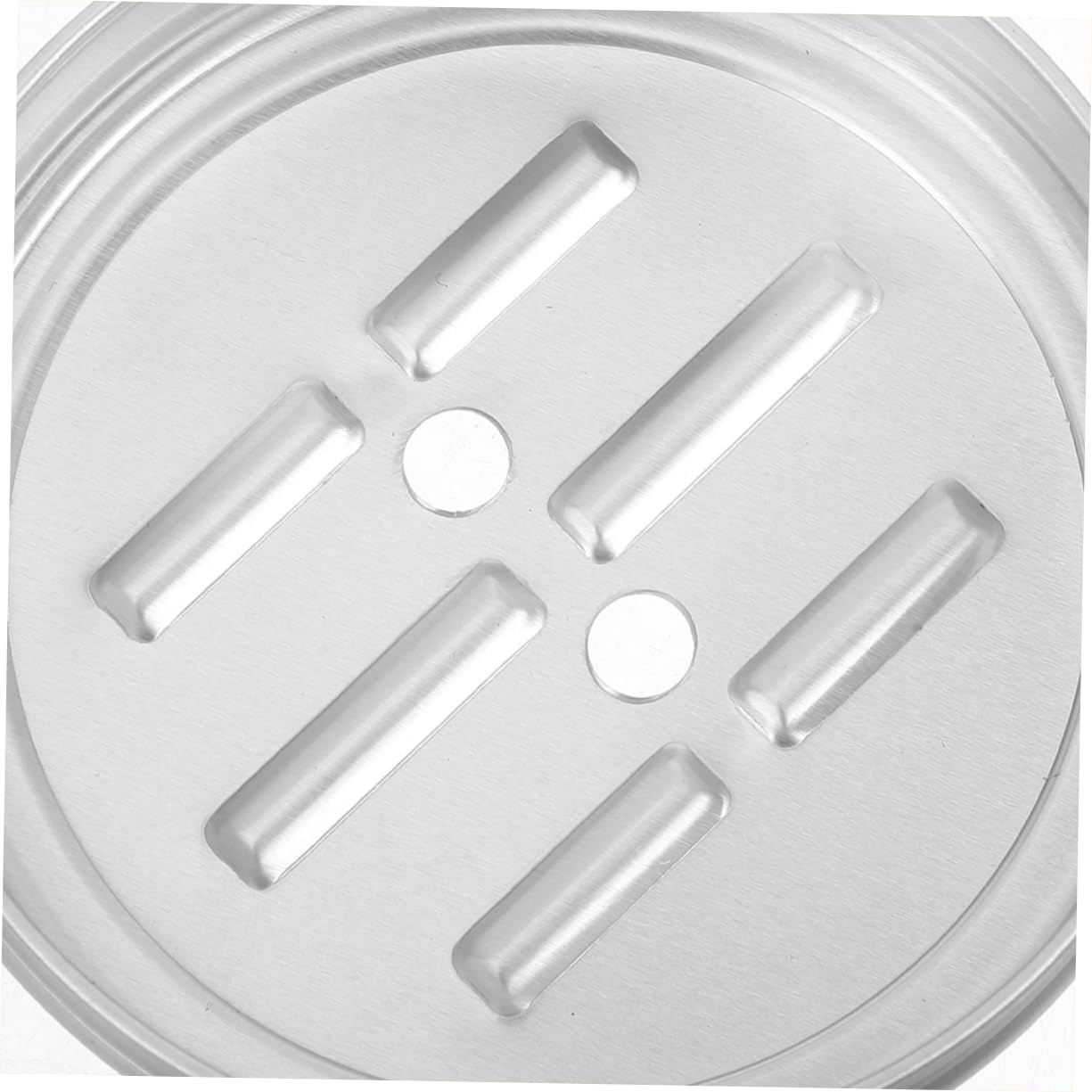 ABOOFAN Travel Round Aluminum Soap Holder Leakproof
