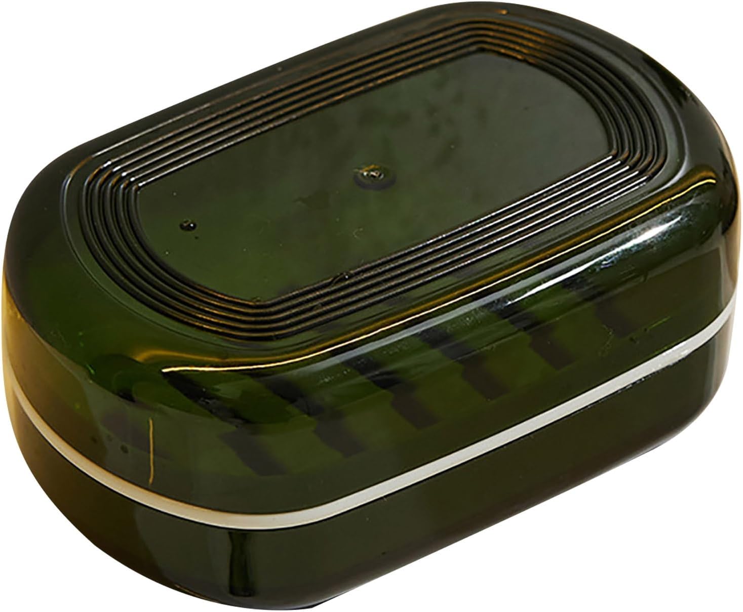 Loyliawa Double Layer Soap Dish with Lid and Draining Rack