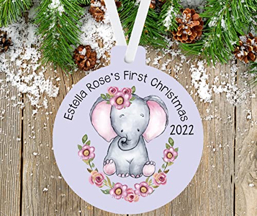 Babys First Christmas 2022 Personalized Ornament