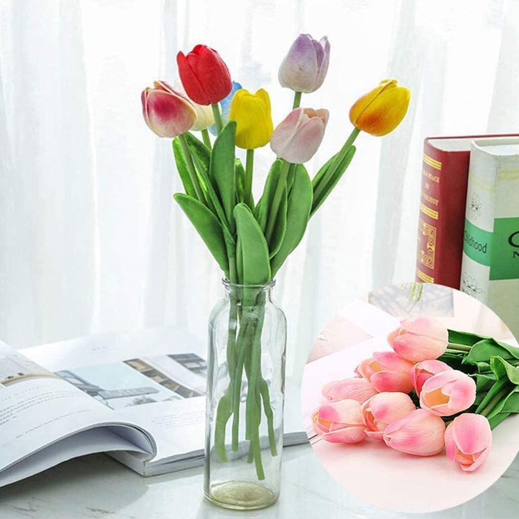 Gerrit Artificial Flowers in Tulip Vase - 10 Heads