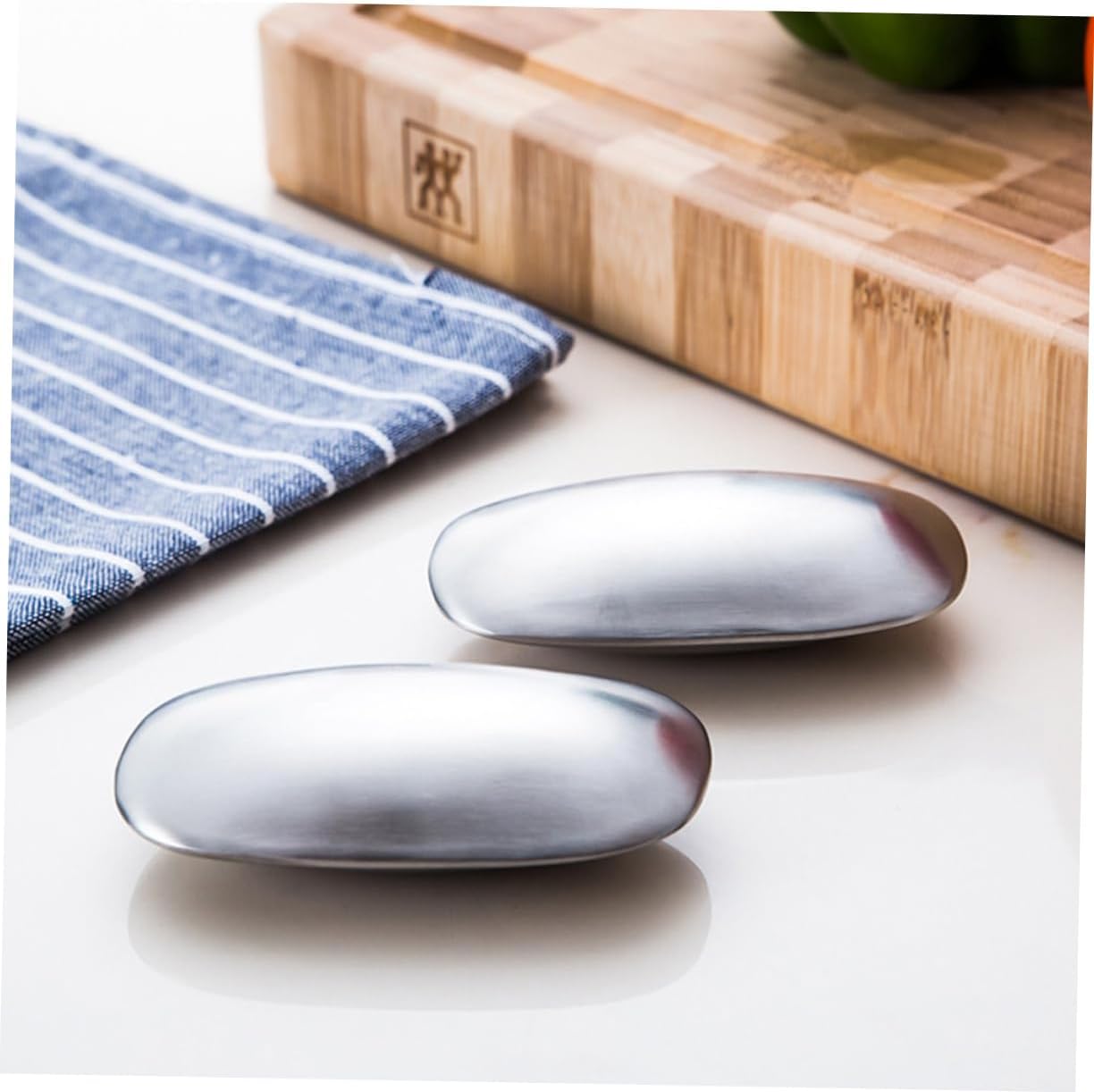 Stainless Steel Odor Absorber Soap Bar with Holder